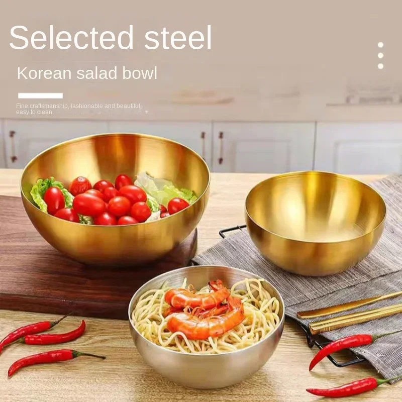 Food Storage Heat - New 20CM Stainless Steel Gold And