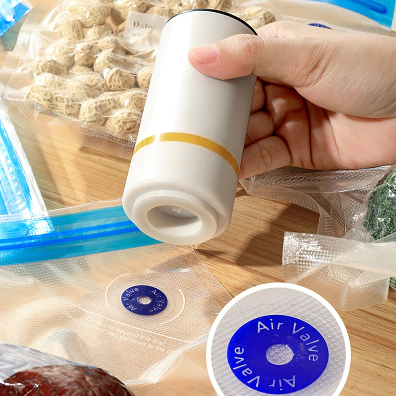 Food Storage Zipper - Reusable vacuum food storage bag zipper