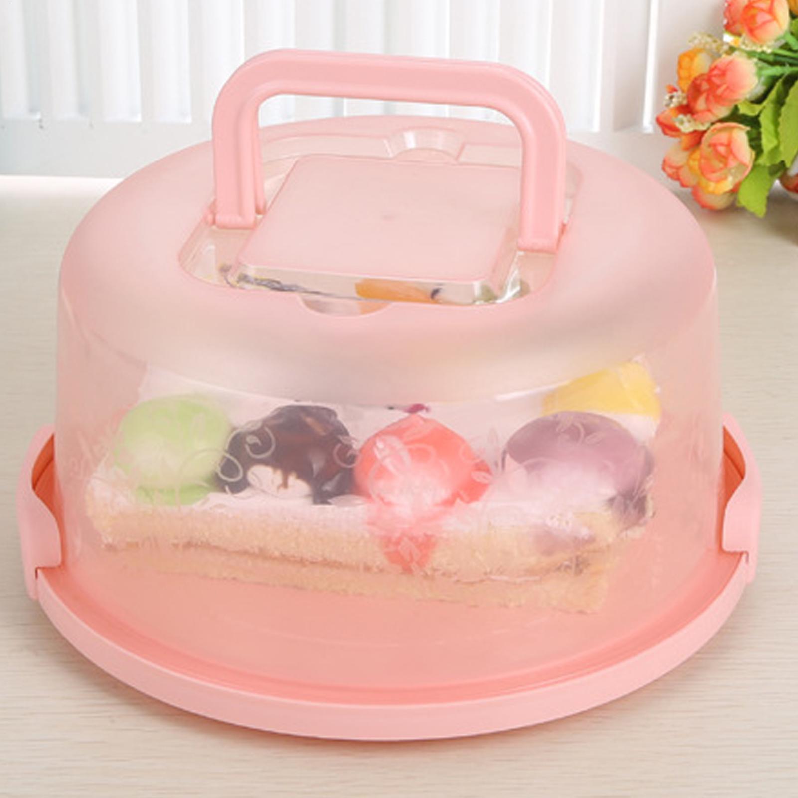 Food Storage Cabinet - Handheld Cake Carrier Reusable Airtight Box