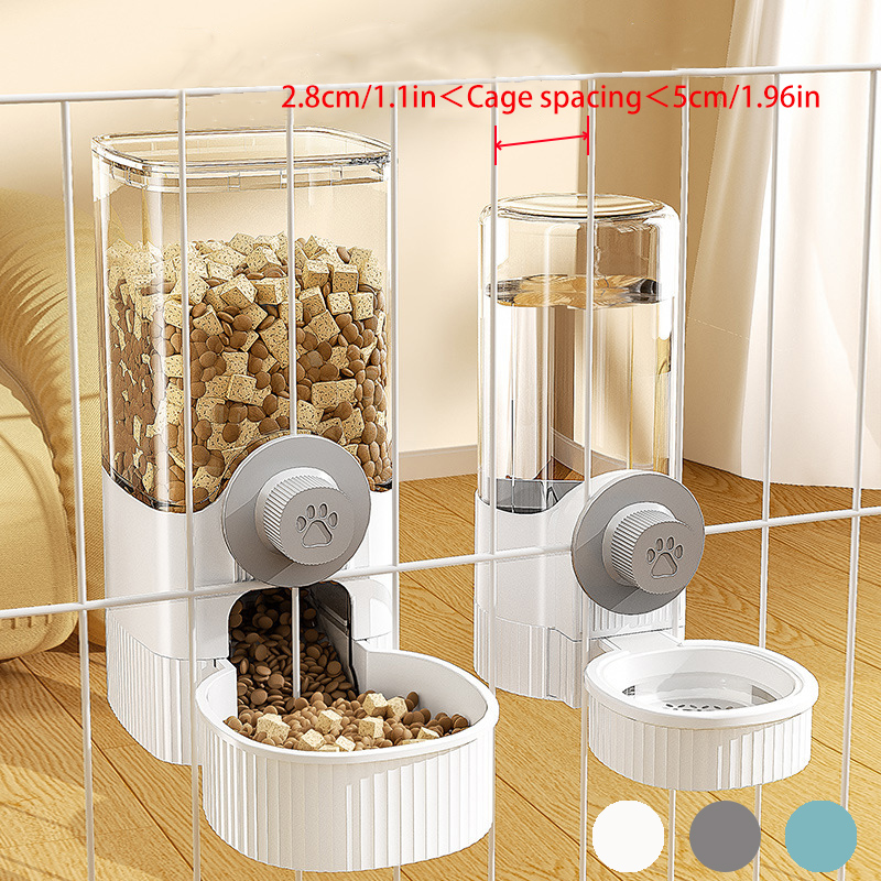 Portion Control Container - New Hanging Automatic Pet Food Feeder/Water