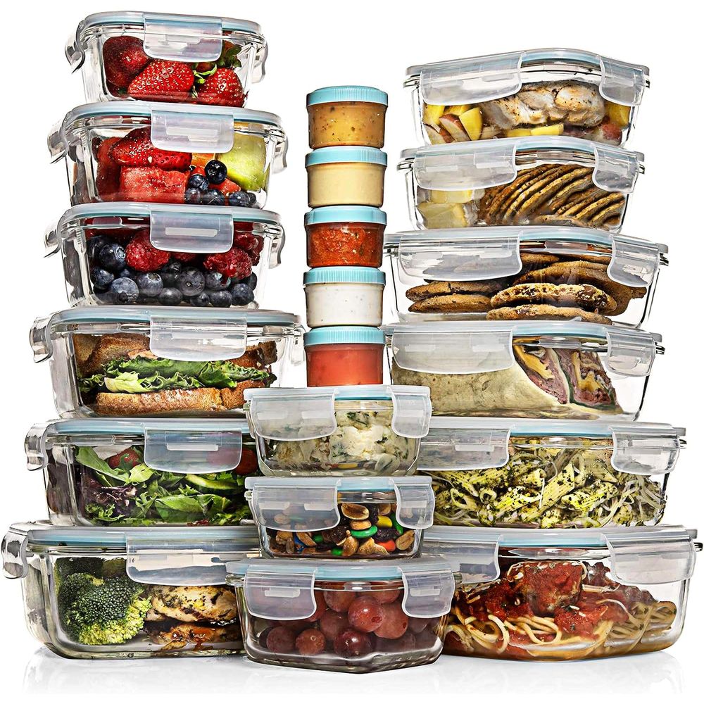 Food Storage Glass Set - Pc Set Glass Food Storage Containers