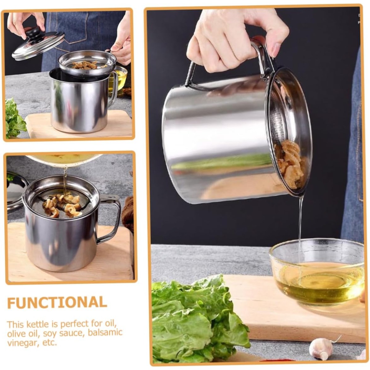 Kitchen Oil Container Can with - Herb Keeper Container recensione e prezzo