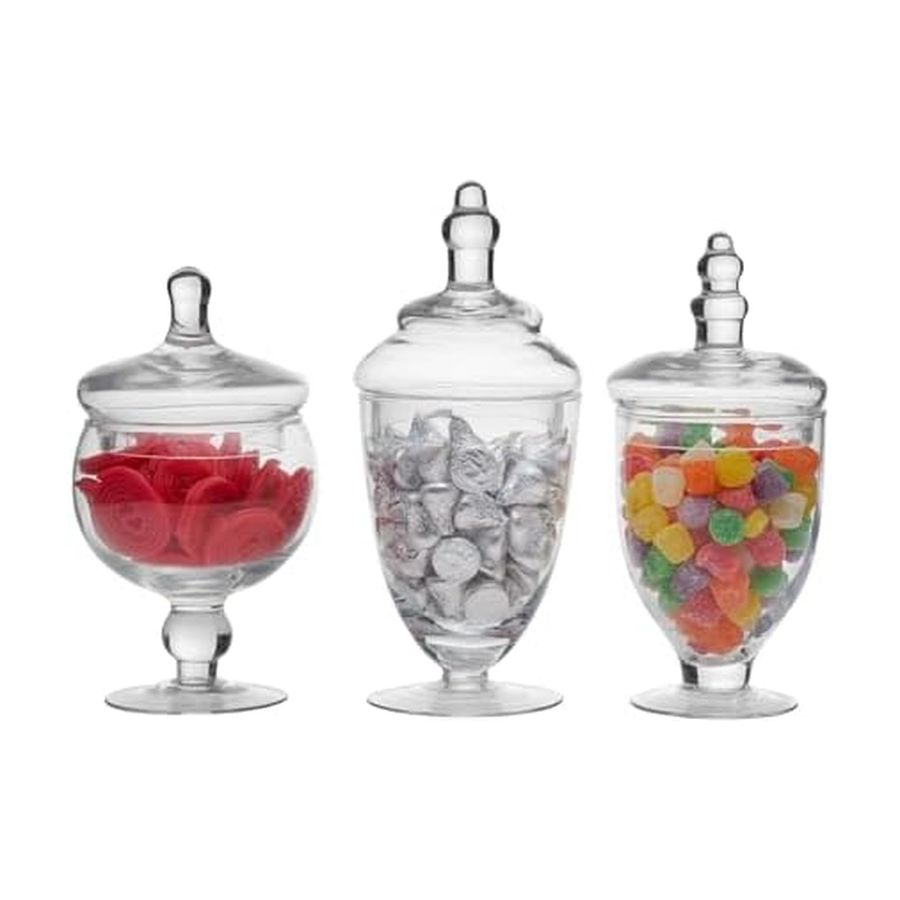 Glass Apothecary Jars, Set of  - Food Storage Glass Set recensione e prezzo