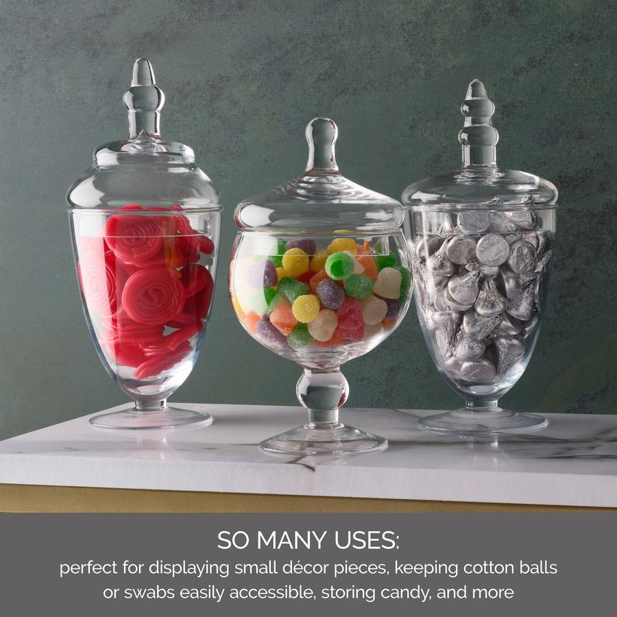Glass Apothecary Jars, Set of  - Food Storage Glass Set recensione e prezzo