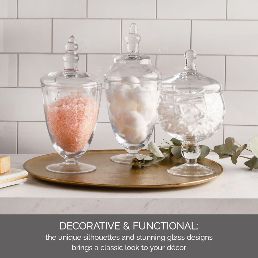 Glass Apothecary Jars, Set of  - Food Storage Glass Set recensione e prezzo