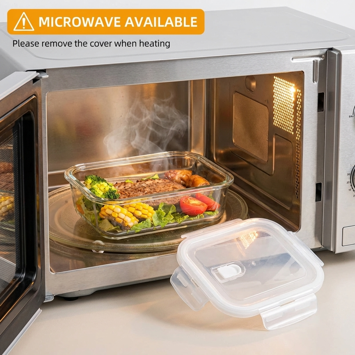 White Glass Bento Box,High Bor - Food Storage Glass Box recensione e prezzo