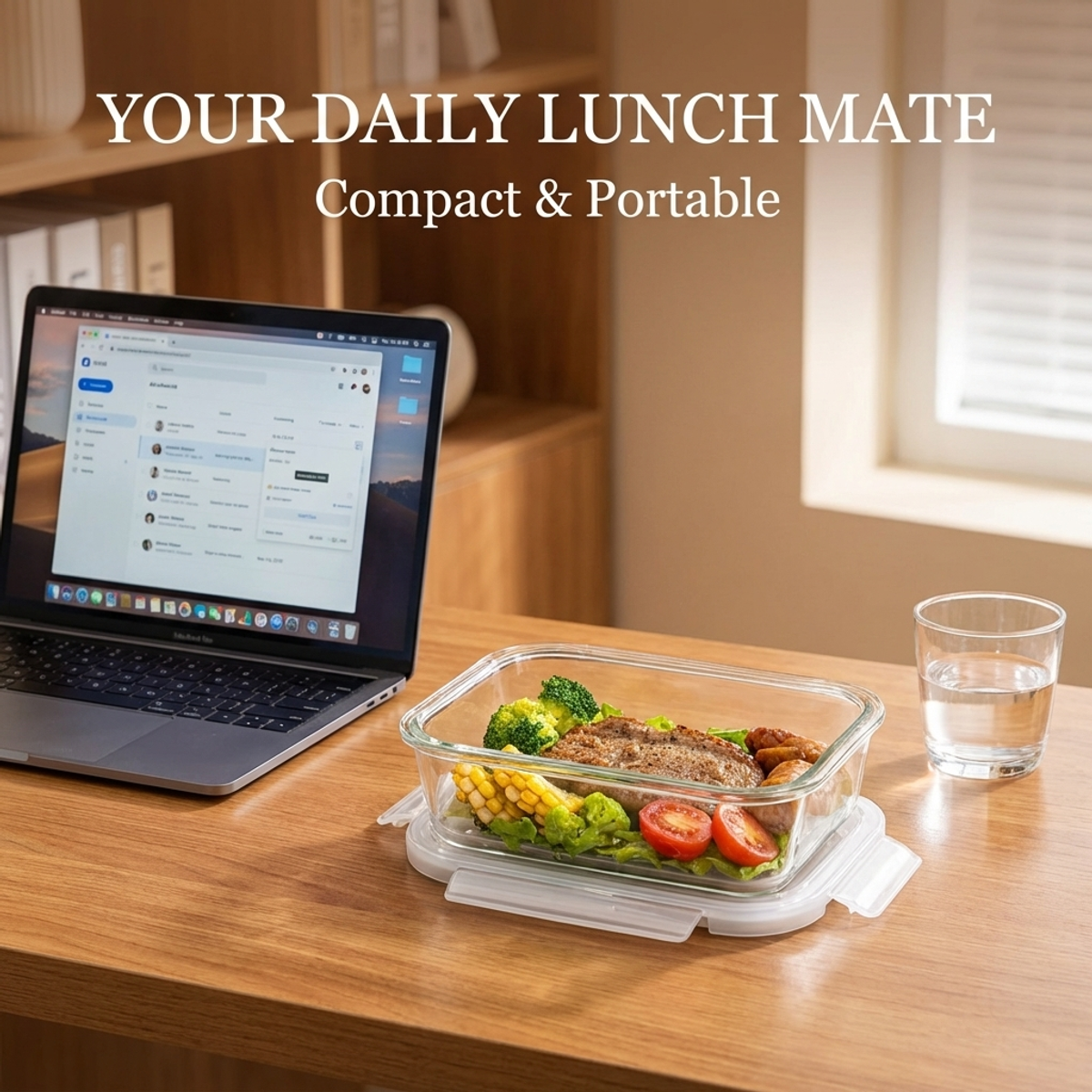 White Glass Bento Box,High Bor - Food Storage Glass Box recensione e prezzo