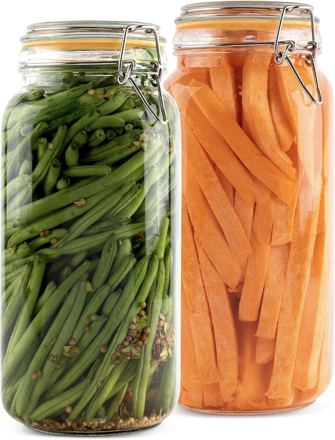 Glass Jars with Lids 67 oz Foo - Food Storage Glass Set recensione e prezzo