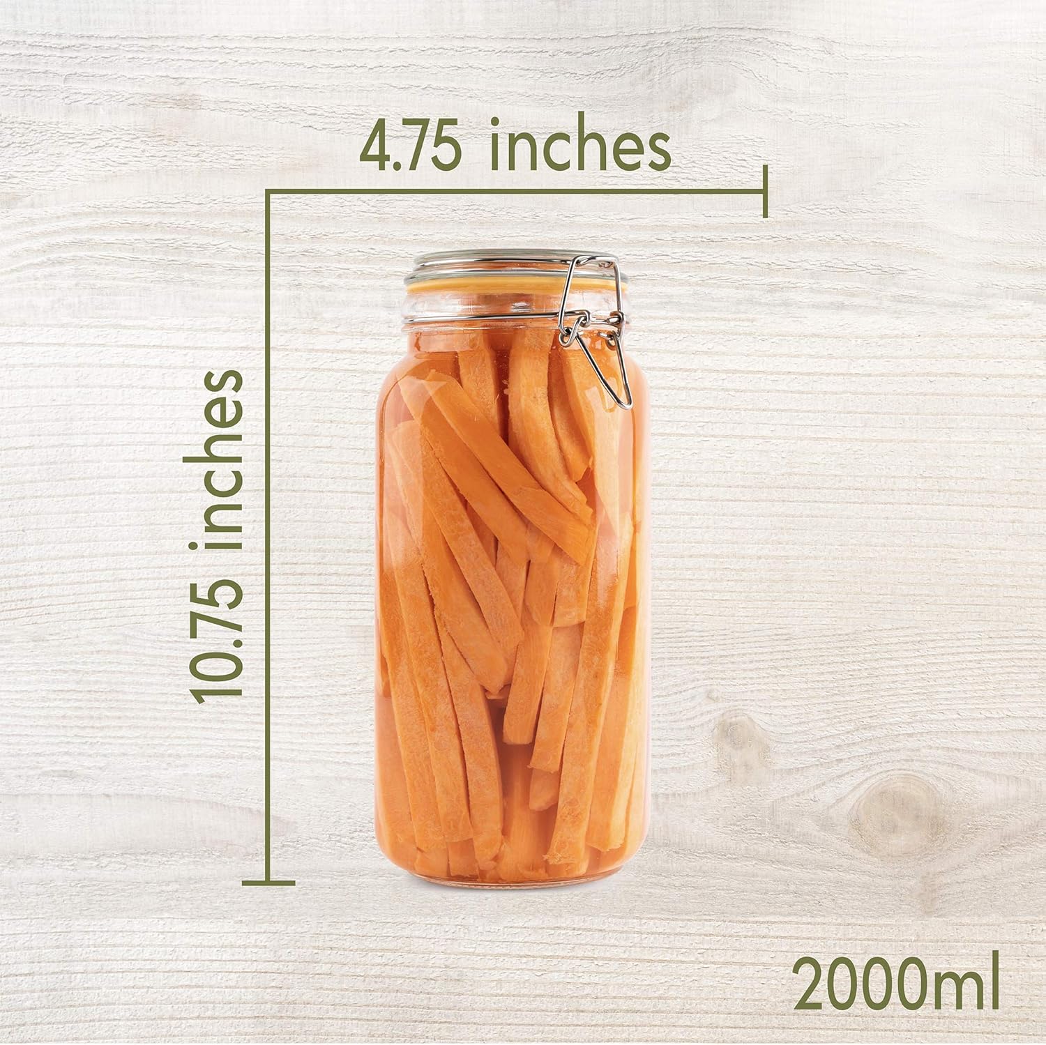 Glass Jars with Lids 67 oz Foo - Food Storage Glass Set recensione e prezzo