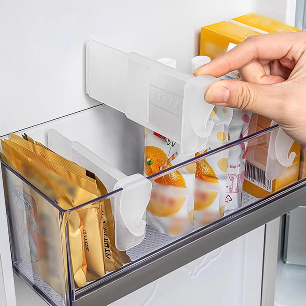 4/8-Pack Transparent Refrigera - Food Storage With Dividers recensione e prezzo
