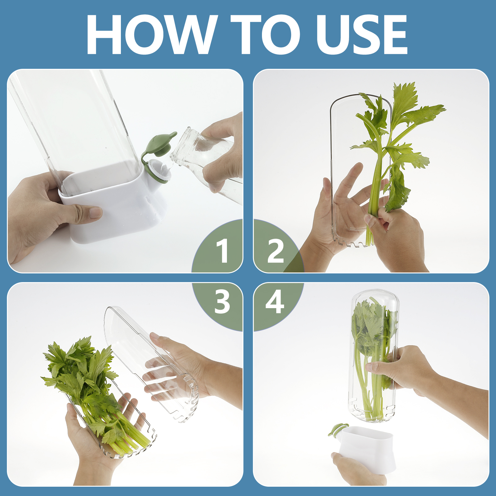 4/1PC Herb Freshkeeping Box Fr - Herb Keeper Container recensione e prezzo