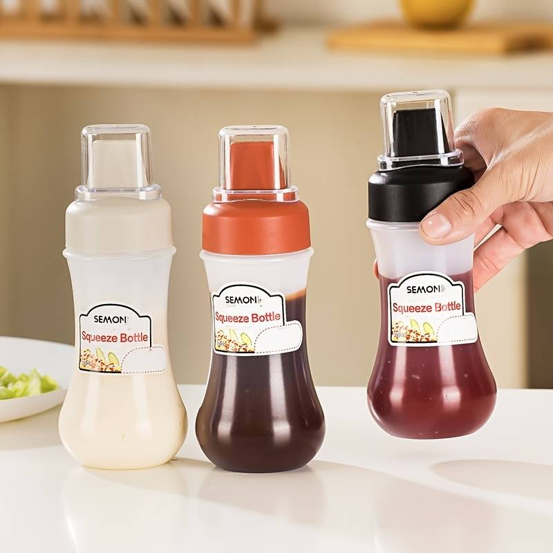 3pcs Squeeze Sauce Bottle Leak - Herb Keeper Container recensione e prezzo