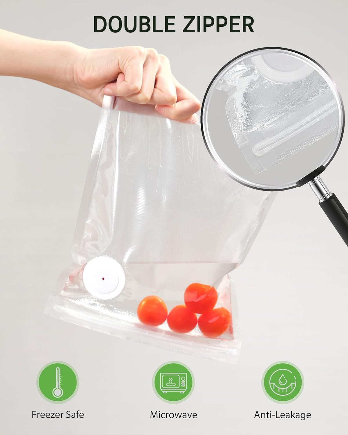 40 Pcs Vacuum Sealer Bags Reus - Food Storage Zipper recensione e prezzo