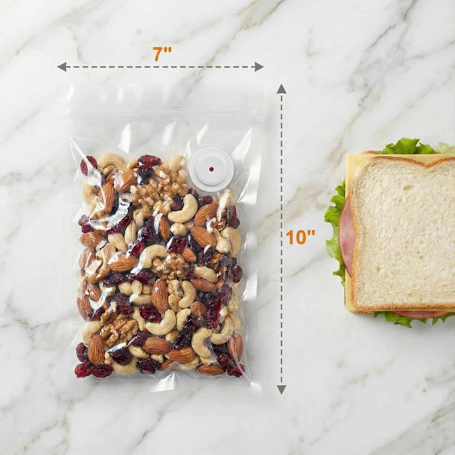 Reusable Vacuum Sealer Bags, 2 - Food Storage Zipper recensione e prezzo