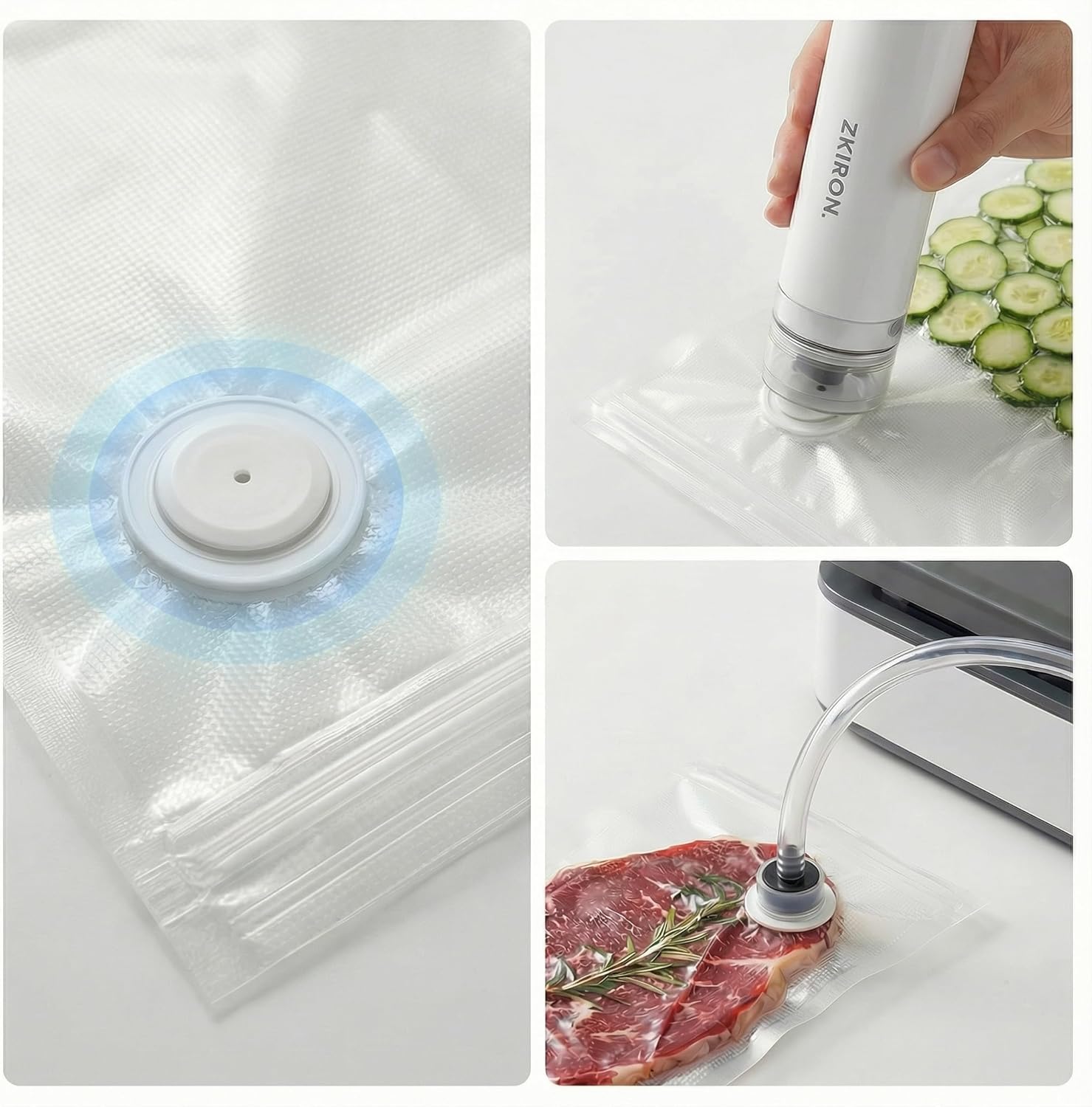 Reusable Vacuum Sealer Bags, 2 - Food Storage Zipper recensione e prezzo
