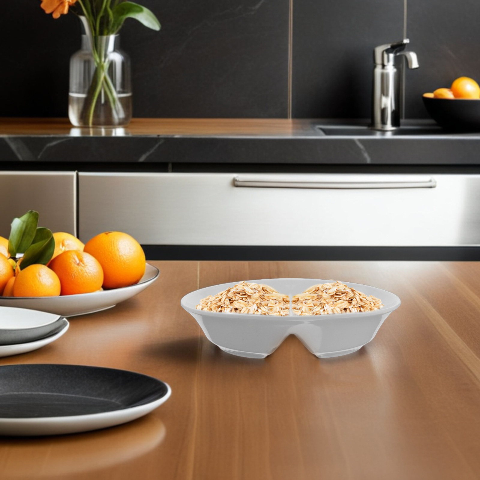 Never Soggy Compartment Bowl U - Food Storage With Dividers recensione e prezzo