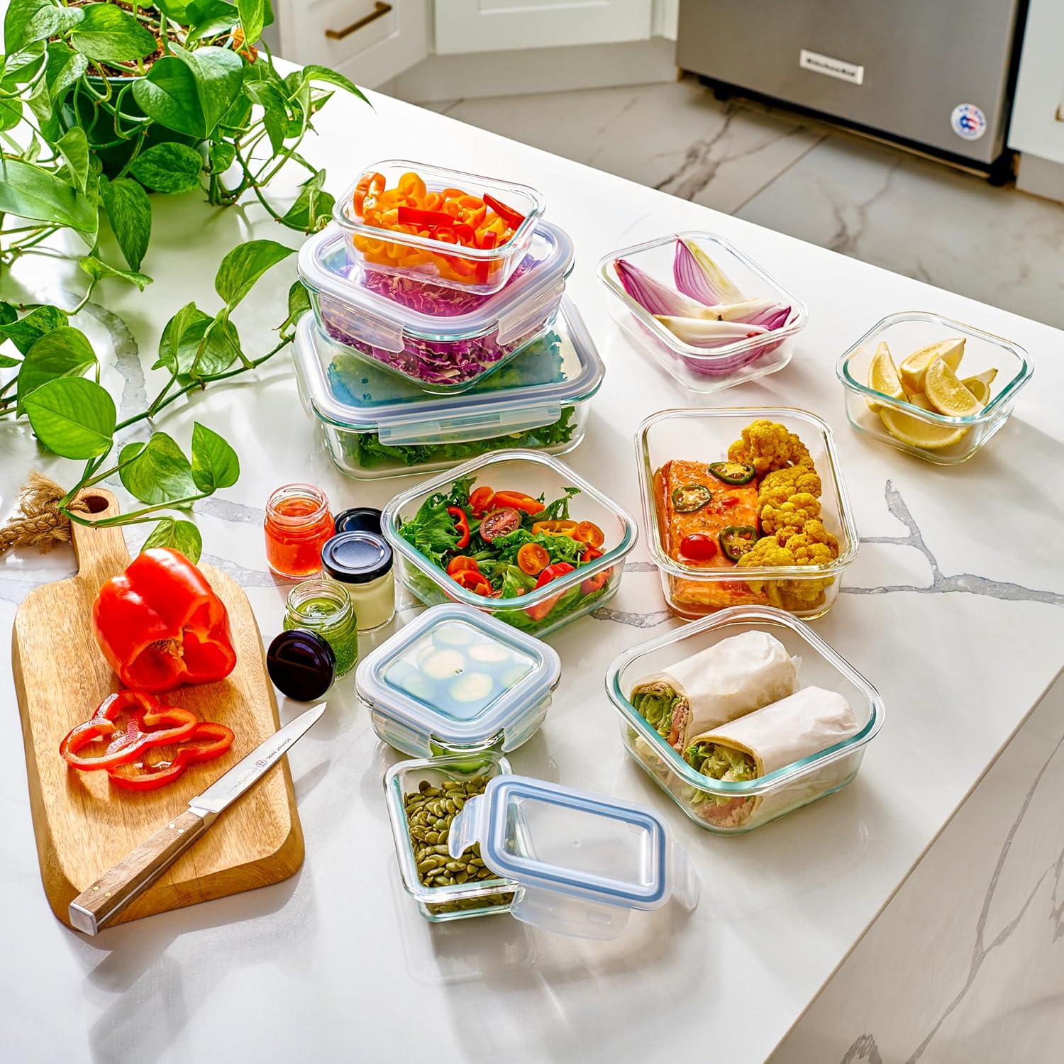 40pc Glass Food Storage Contai - Food Storage Glass Box recensione e prezzo