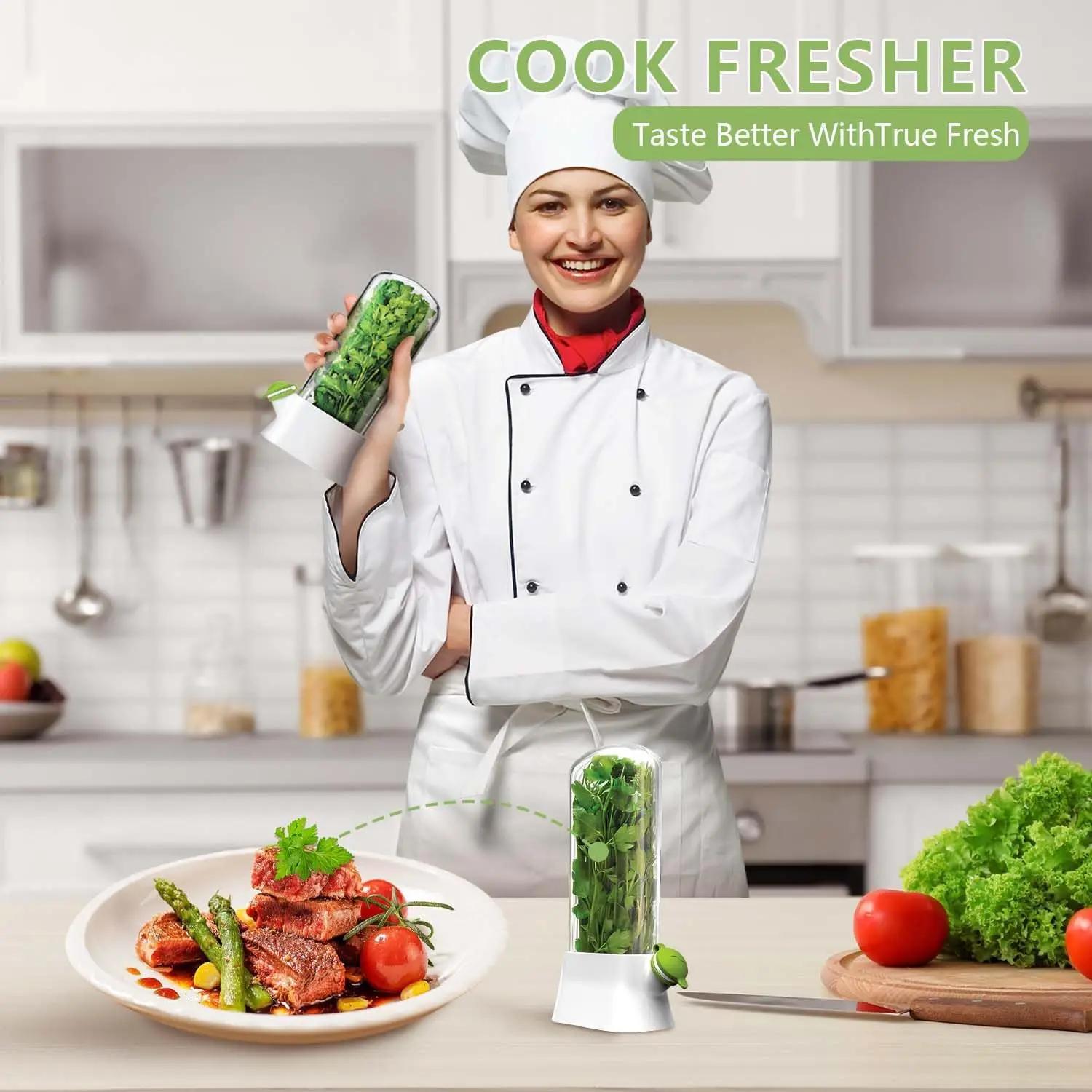 Herb Keeper for Refrigerator K - Herb Keeper Container recensione e prezzo