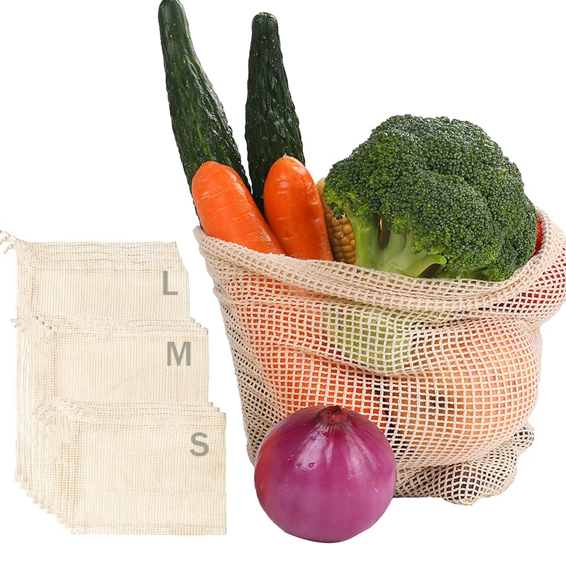 Cotton Mesh Vegetable Bags Pro - Food Storage Net recensione e prezzo