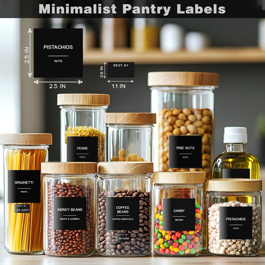 288 Pantry Labels for Food Con - Food Storage Jar Labels recensione e prezzo
