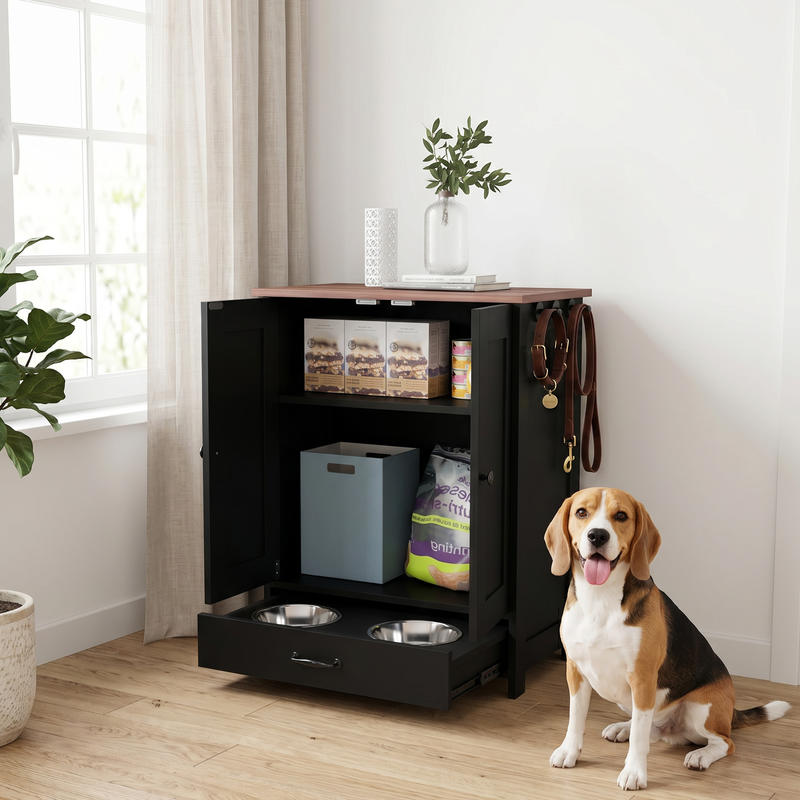 PawHut Pet Feeding Station, Do - Food Storage Cabinet recensione e prezzo