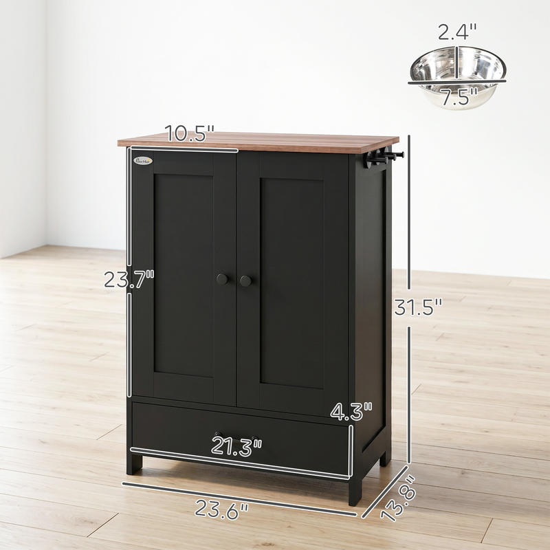 PawHut Pet Feeding Station, Do - Food Storage Cabinet recensione e prezzo