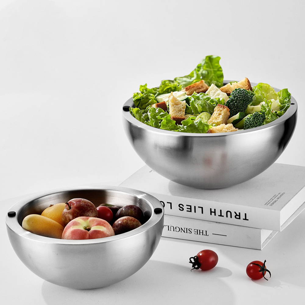 304 Thickened Salad Mixing Bow - Food Storage Heat recensione e prezzo