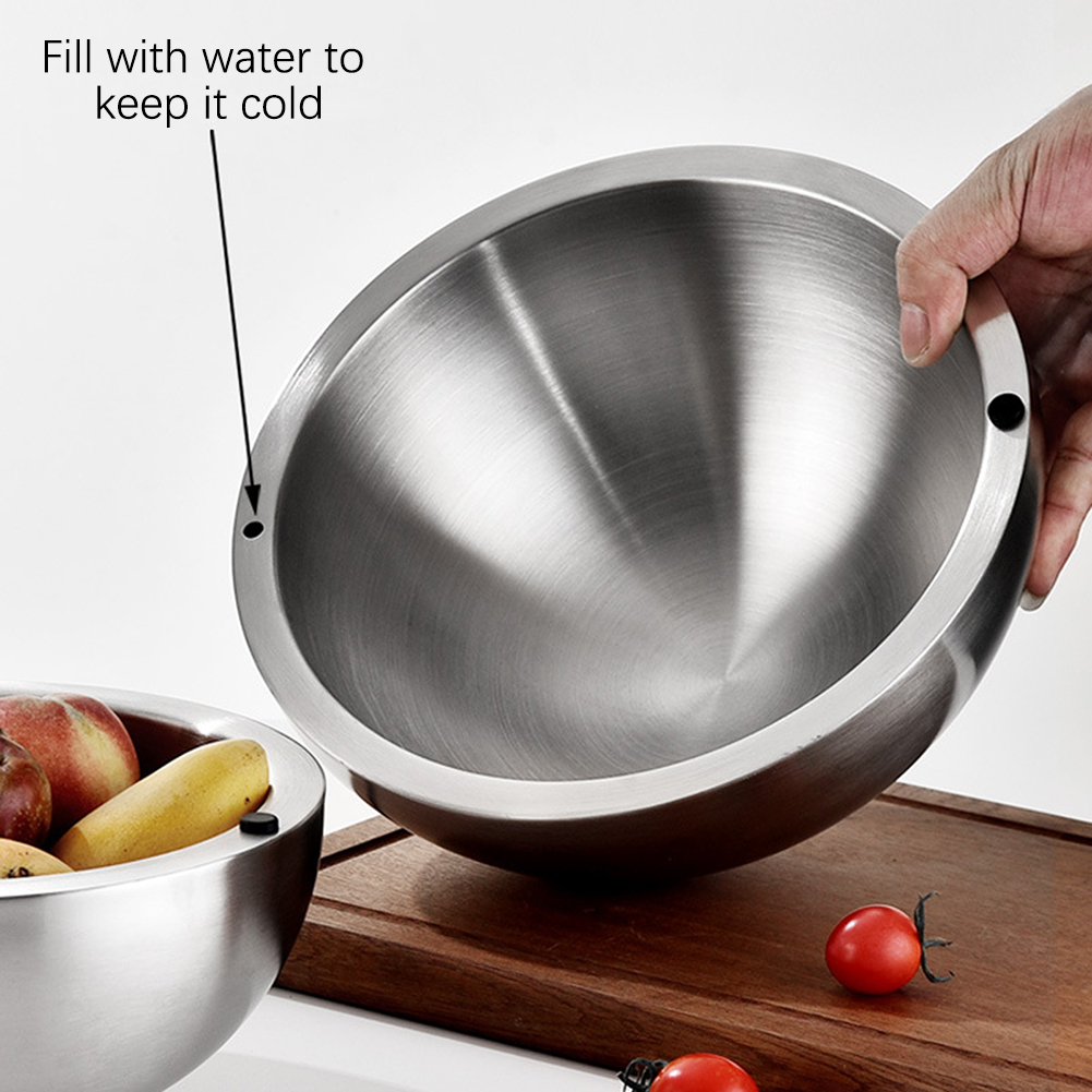 304 Thickened Salad Mixing Bow - Food Storage Heat recensione e prezzo