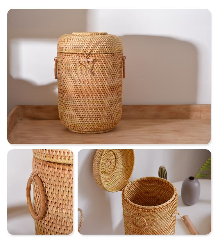 Handwoven Rattan Tea Storage B - Food Storage With Dividers recensione e prezzo