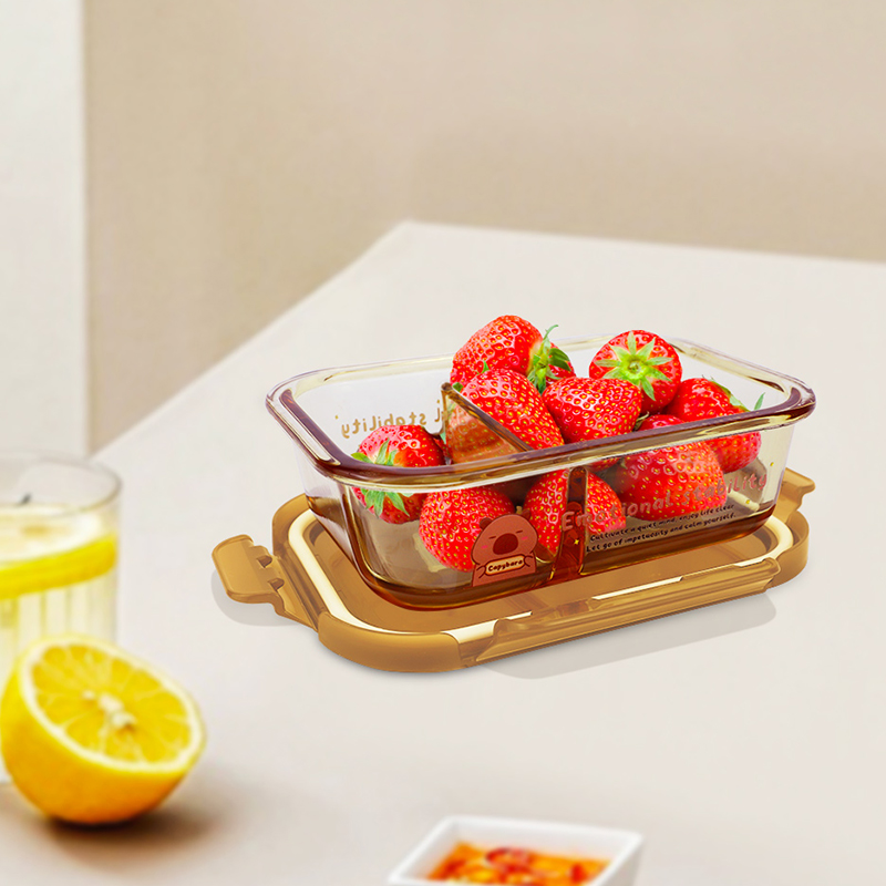 HeY LiLac 625ml Capybara Amber - Food Storage Glass Box recensione e prezzo
