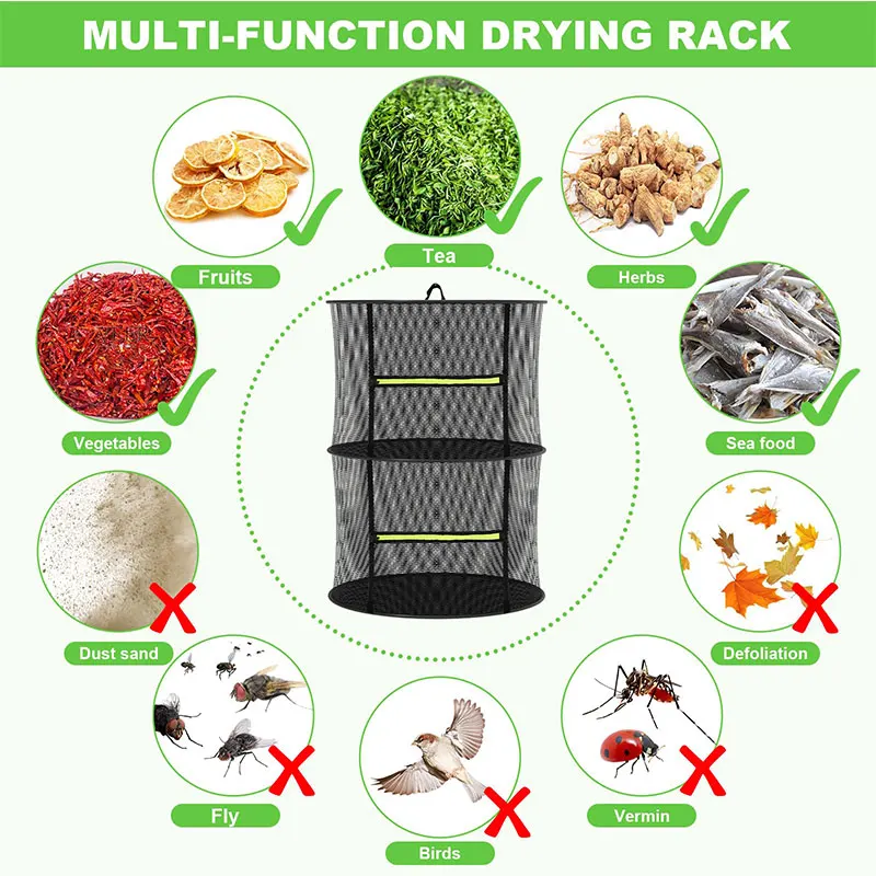 Food Drying Net Mesh Dryer for - Food Storage Net recensione e prezzo