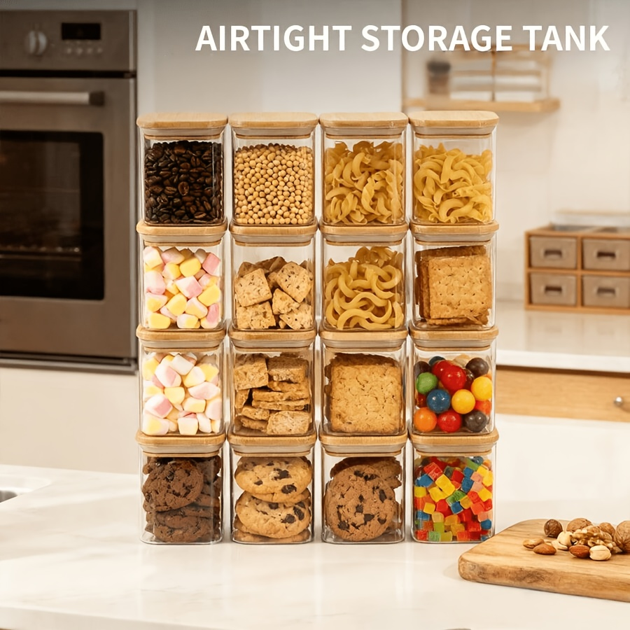 2/4/6/12Pcs-400Ml Square Glass - Food Storage Glass Box recensione e prezzo