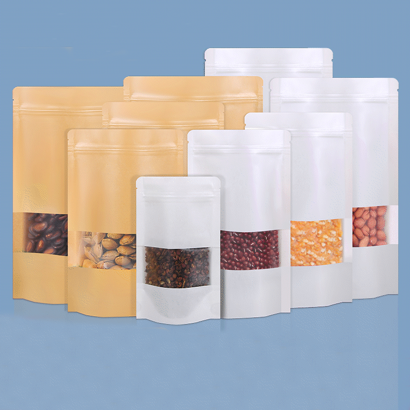 50/100pcs kraft paper zipper l - Food Storage Zipper recensione e prezzo