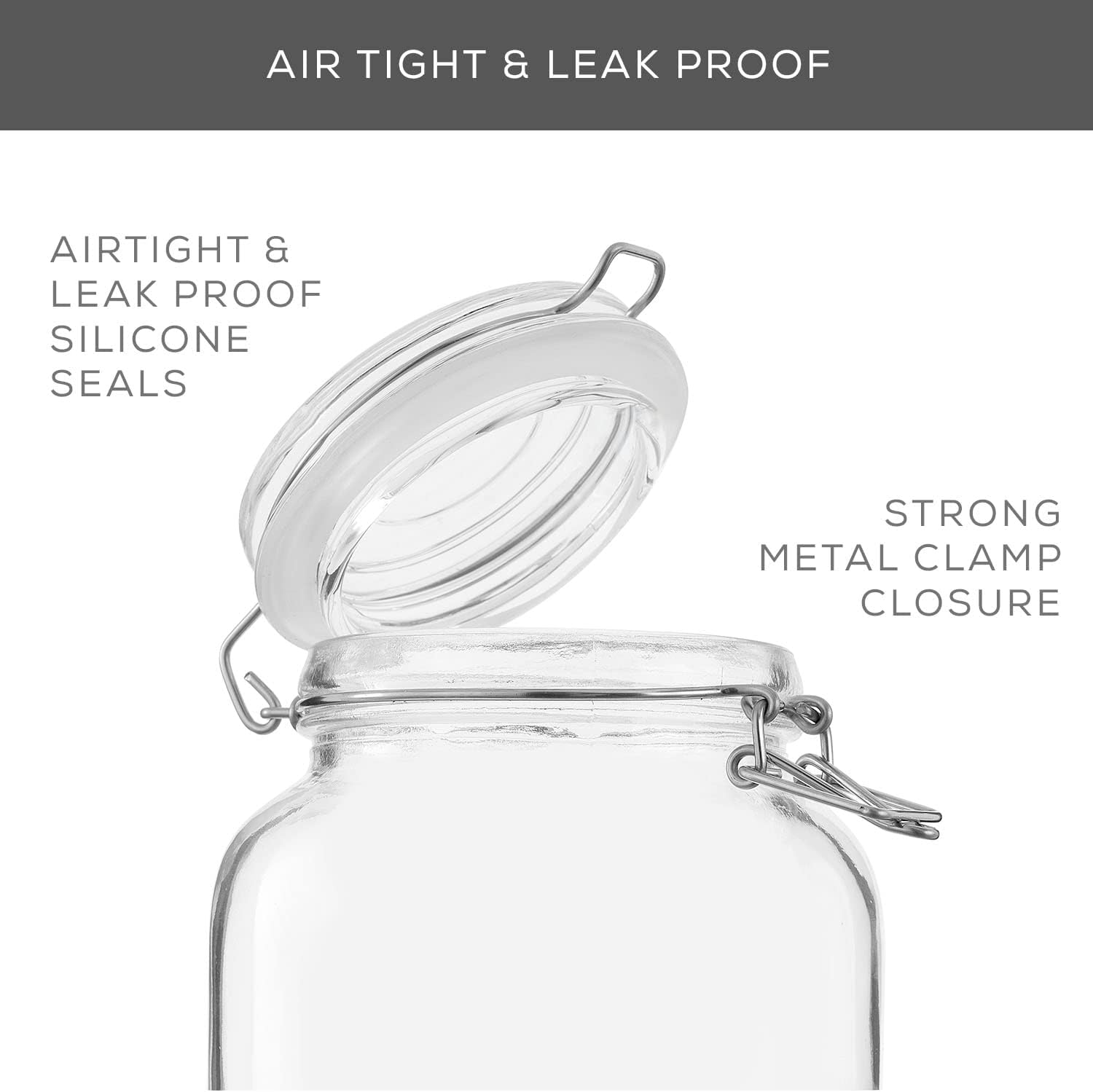 Airtight Glass Jars with Lids  - Food Storage Glass Set recensione e prezzo