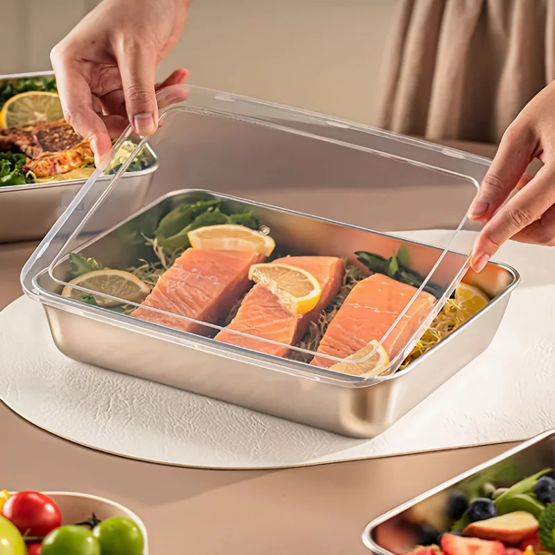 3pcs Stainless Steel Food Cont - Food Storage Heat recensione e prezzo