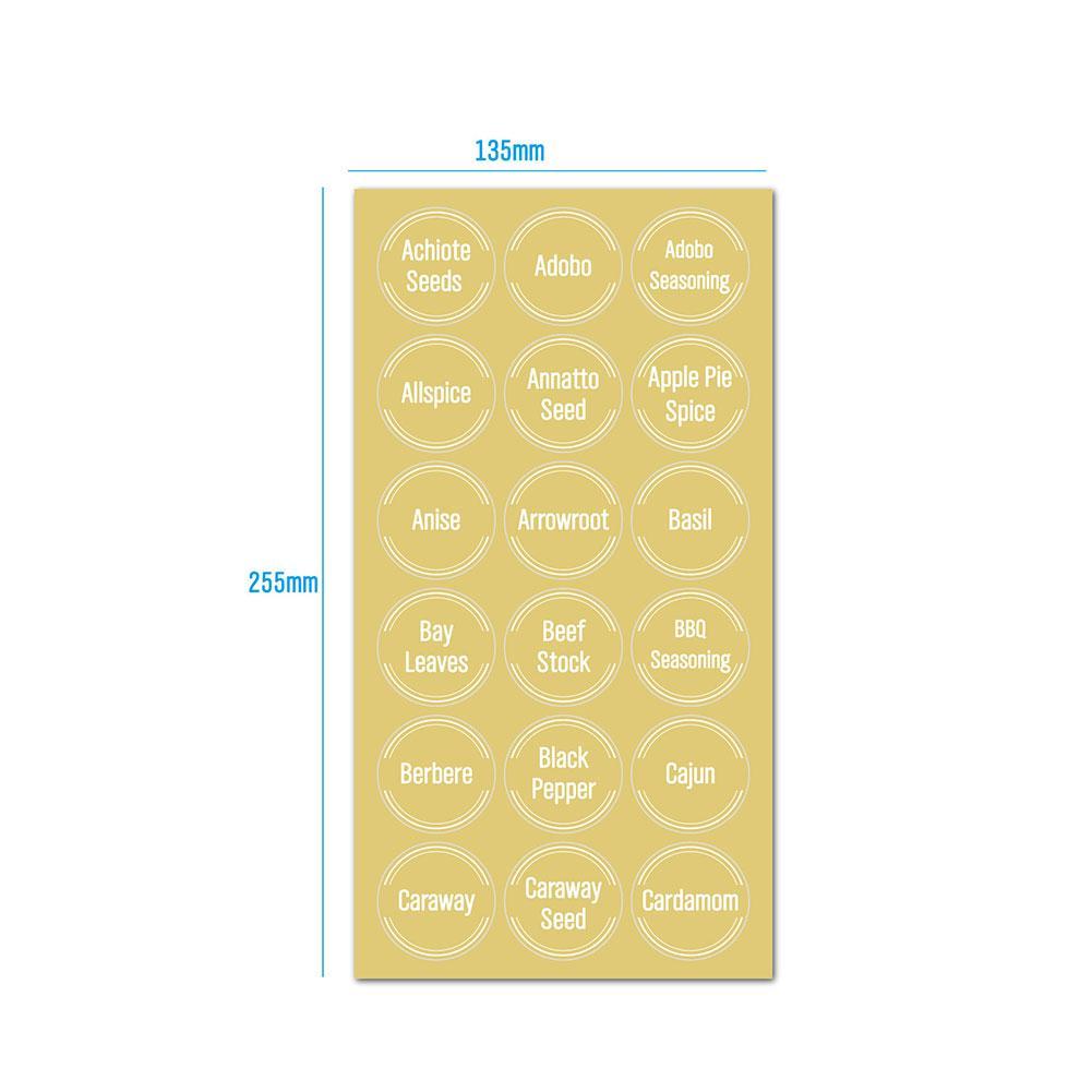 144 Pcs/set Transparent Spice  - Food Storage Jar Labels recensione e prezzo