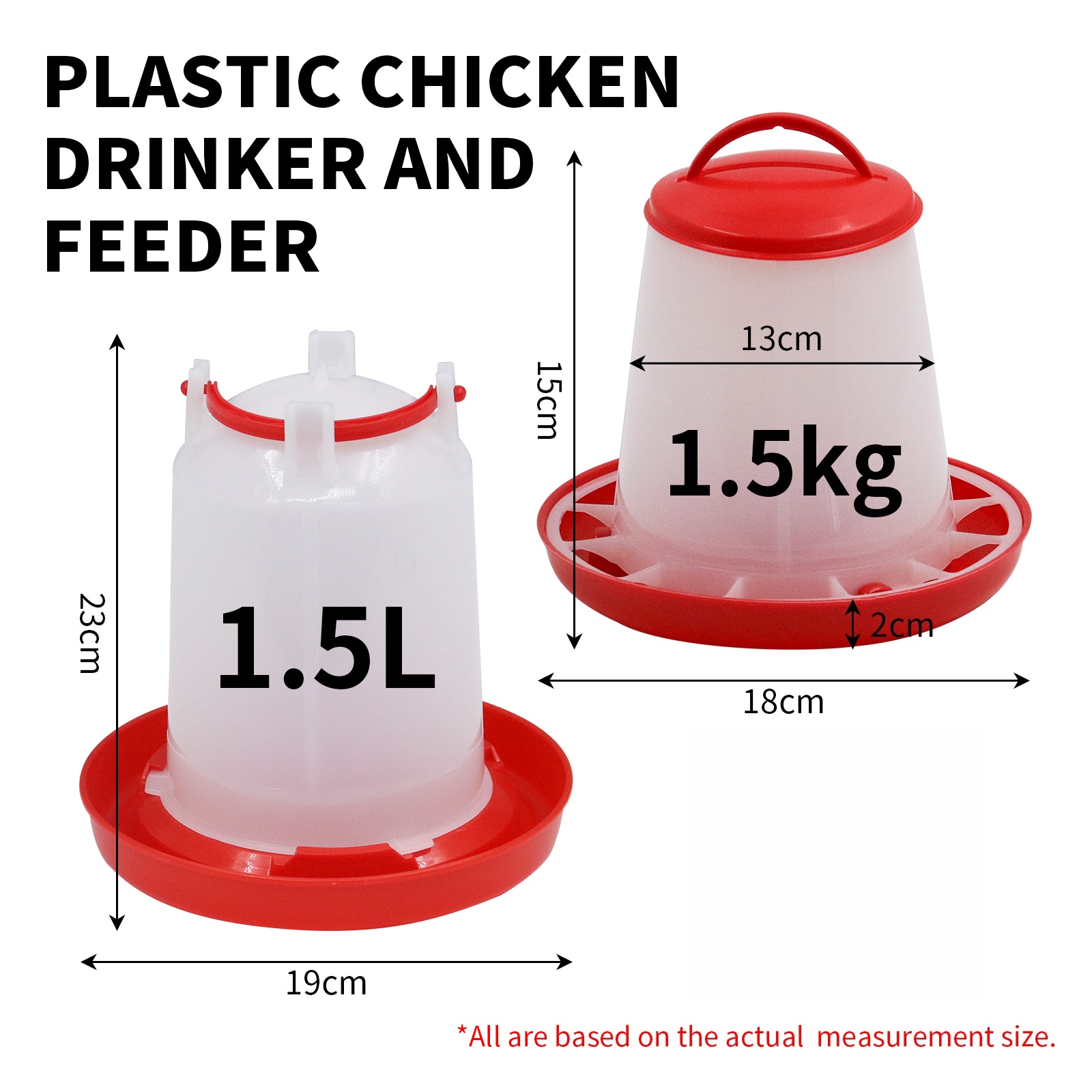 1.5kg 1.5L Poultry Feeder And  - Portion Control Container recensione e prezzo