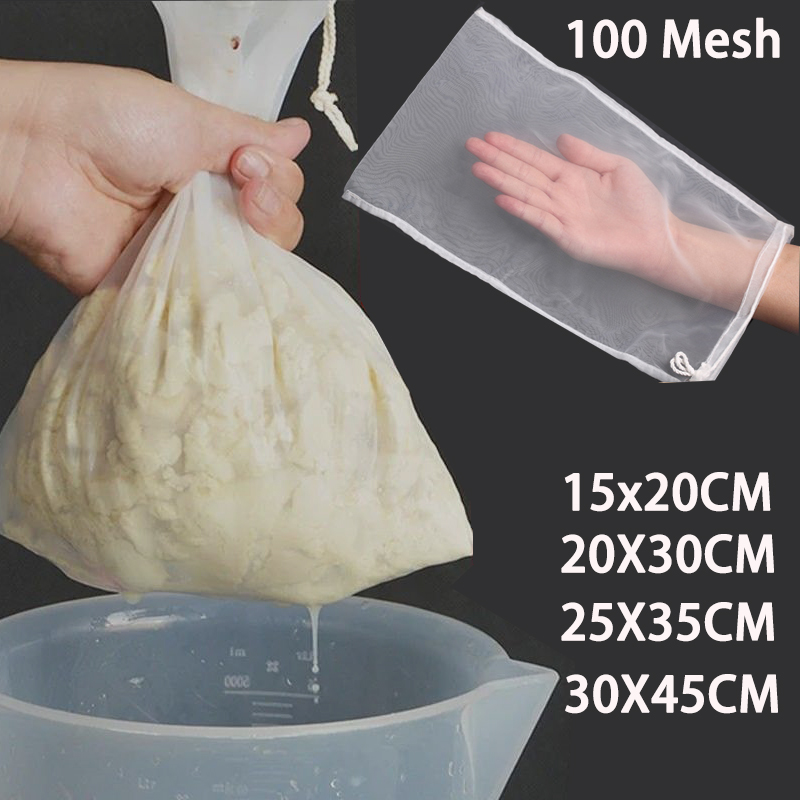 100 Mesh Nylon Filter Nut Milk - Food Storage Net recensione e prezzo
