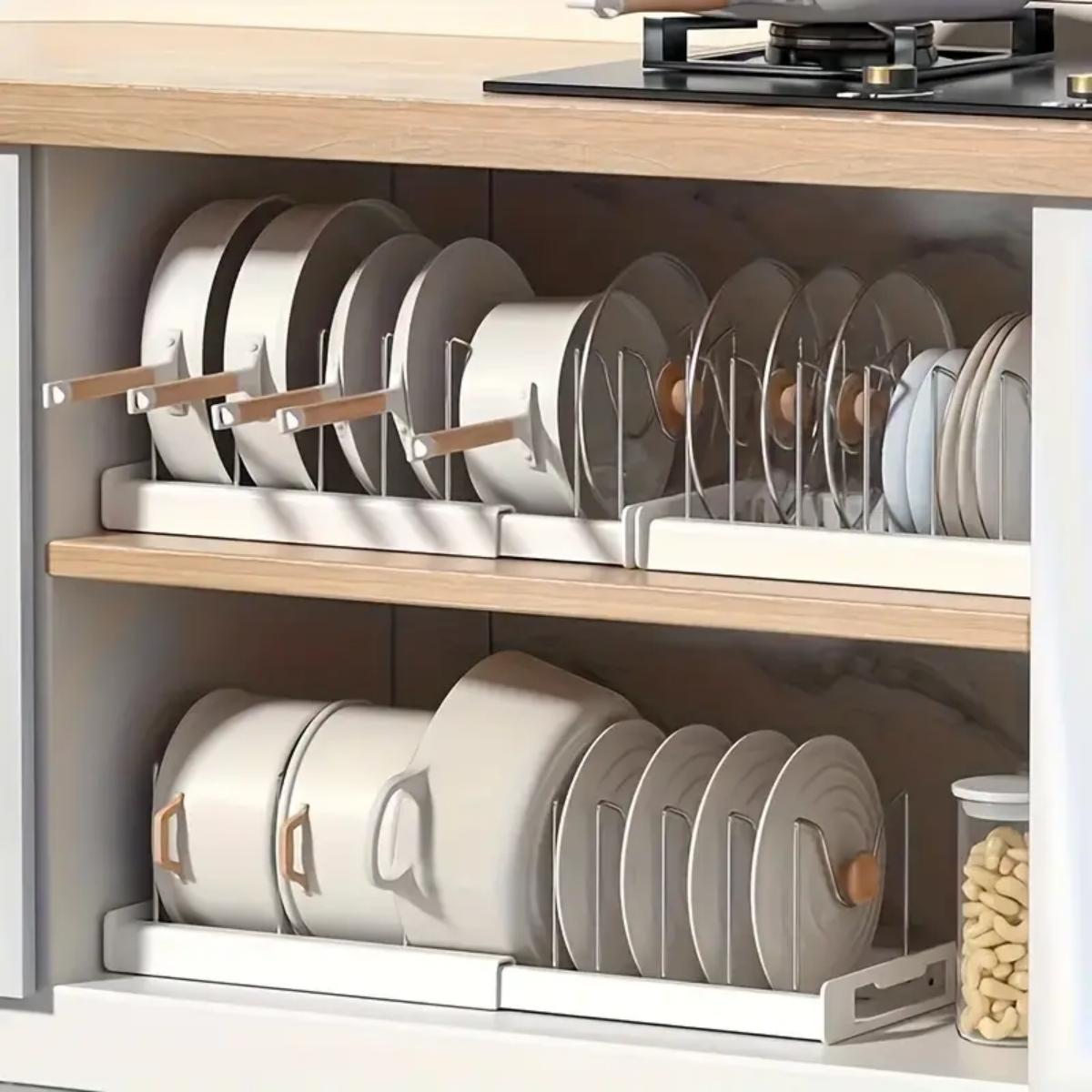 Expandable Kitchen Pot Pan Org - Food Storage With Dividers recensione e prezzo