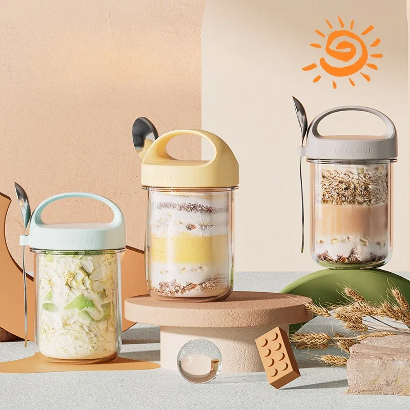 430ML New Breakfast Cups Oatme - Food Storage Glass Box recensione e prezzo