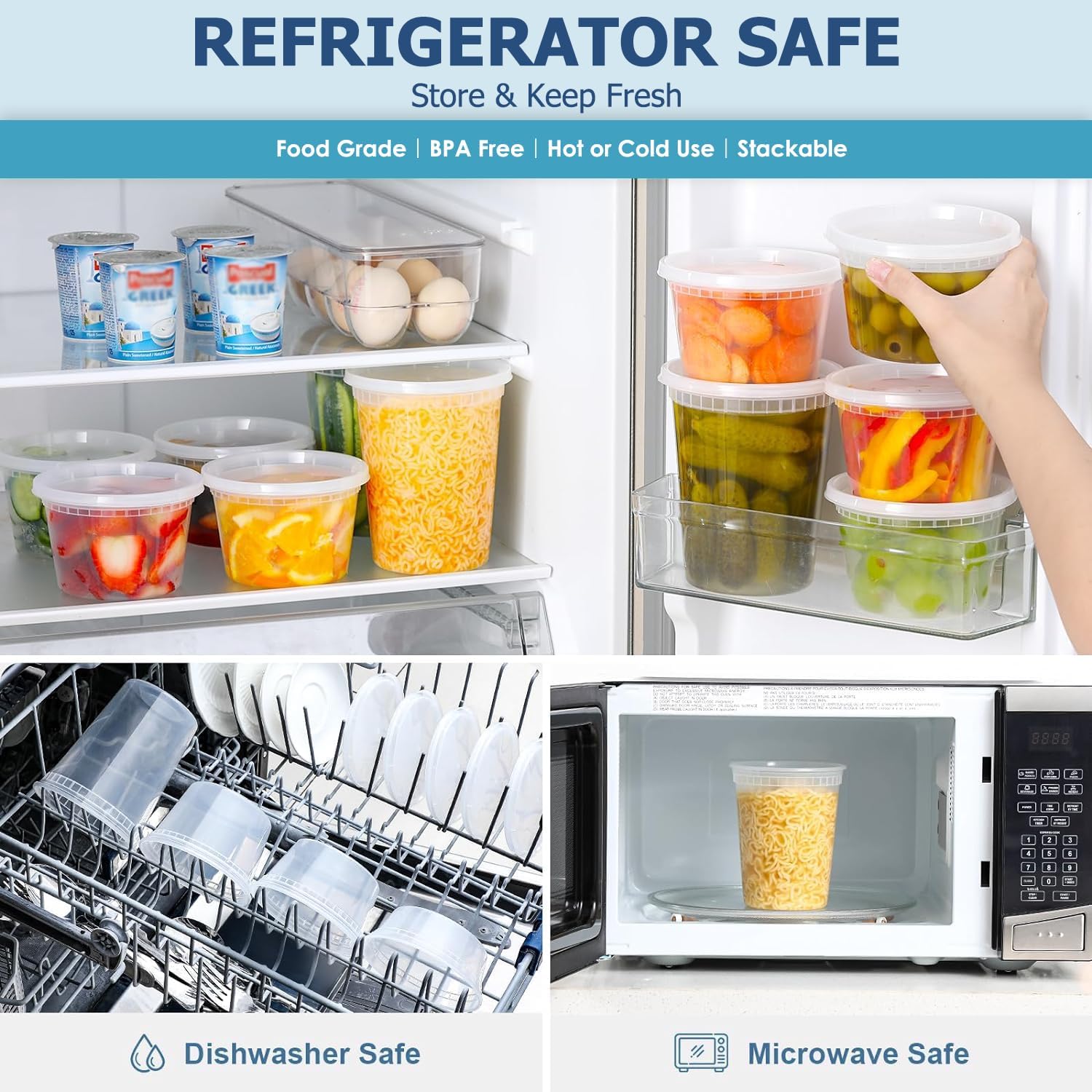 24pcs Deli Food Storage Contai - Food Storage Heat recensione e prezzo