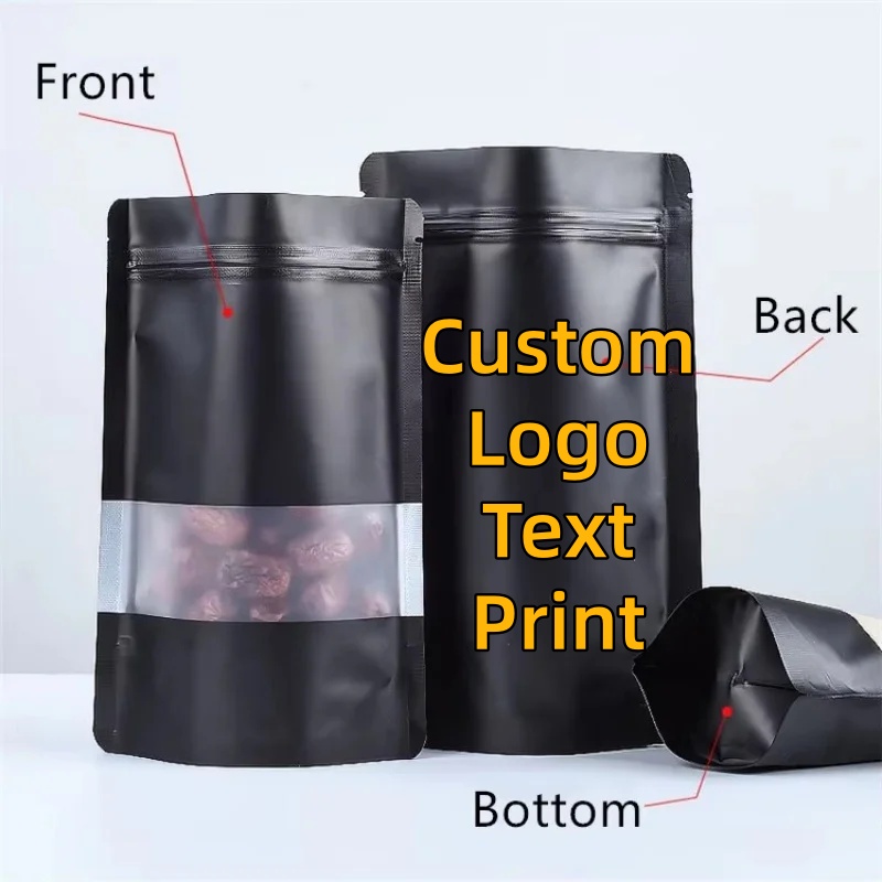 100PCS Stand-up Matte Black Al - Food Storage Zipper recensione e prezzo