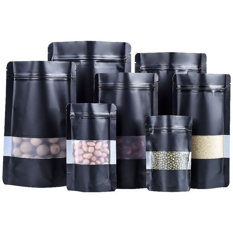 100PCS Stand-up Matte Black Al - Food Storage Zipper recensione e prezzo