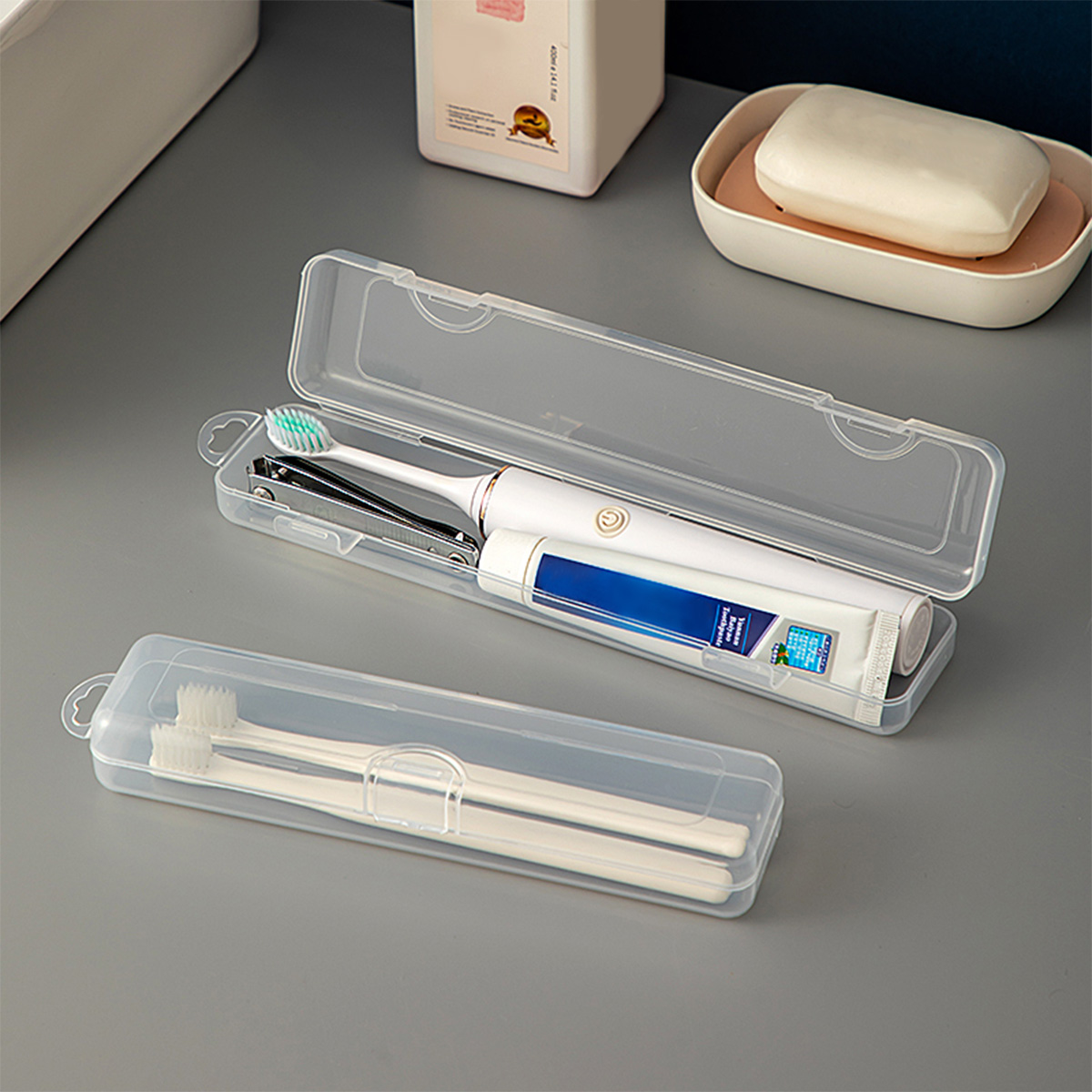 WORTHBUY Toothbrush Box Transp - Food Storage With Dividers recensione e prezzo