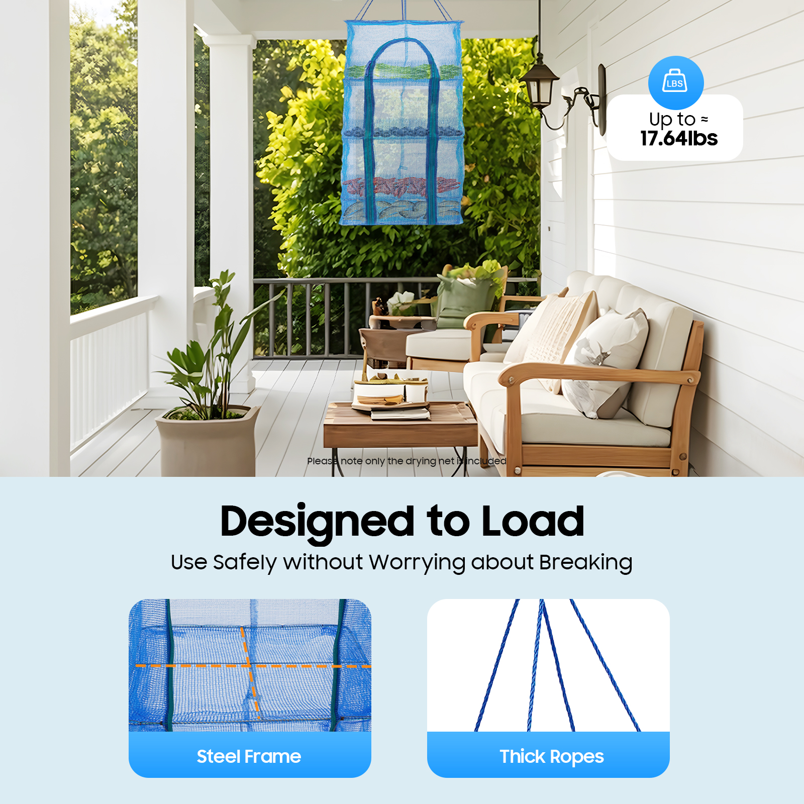 4-Tier Hanging Drying Net Rack - Food Storage Net recensione e prezzo
