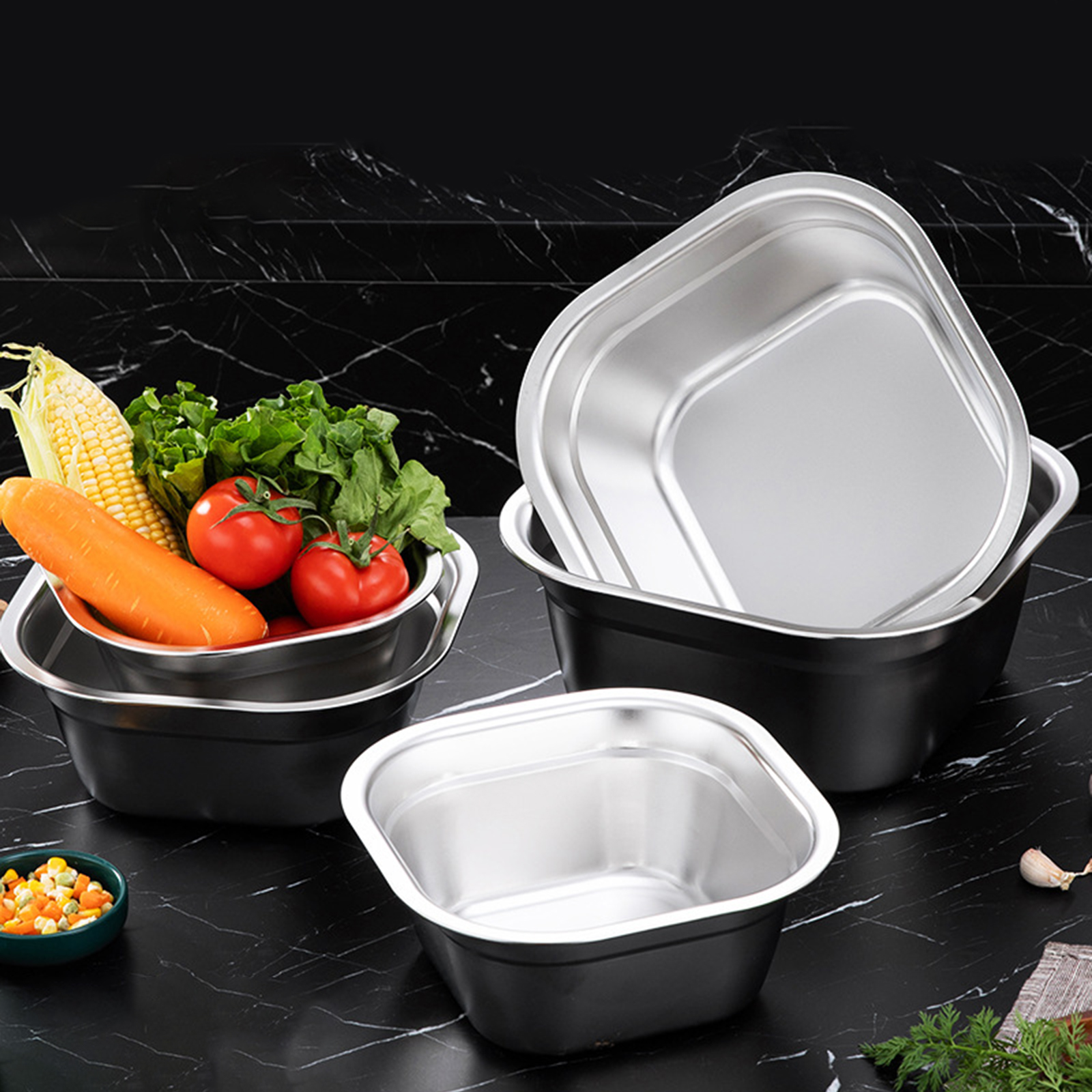 Stainless Steel Square Basin V - Food Storage Heat recensione e prezzo