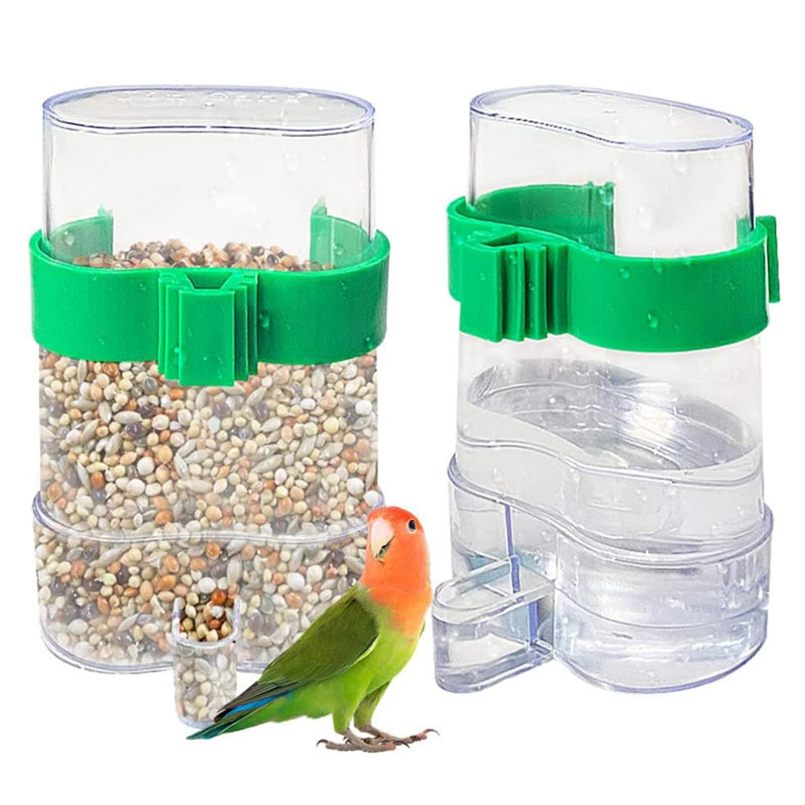Bird Water Drinker Feeder Cont - Portion Control Container recensione e prezzo
