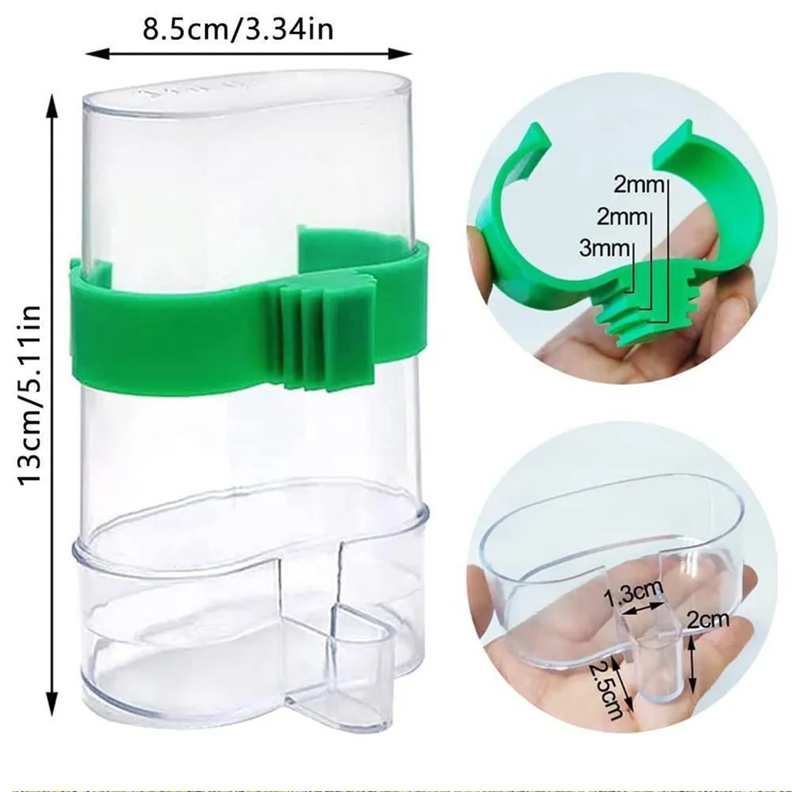 Bird Water Drinker Feeder Cont - Portion Control Container recensione e prezzo