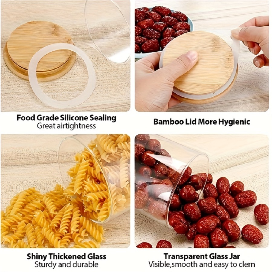 12-Pack 8oz Glass Spice Jars w - Food Storage Glass Box recensione e prezzo