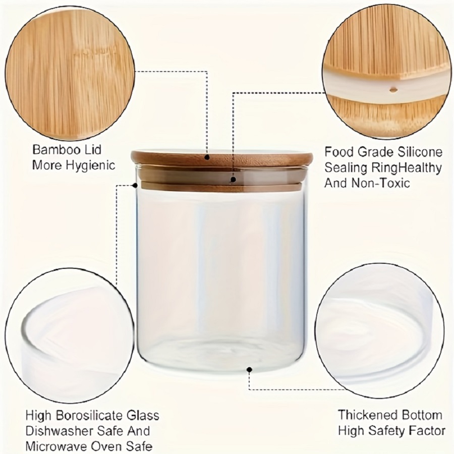 12-Pack 8oz Glass Spice Jars w - Food Storage Glass Box recensione e prezzo